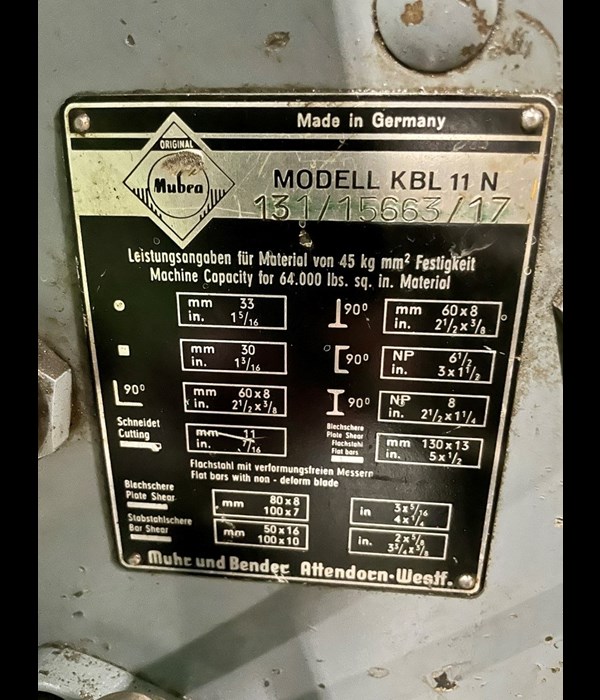 Mubea KBL 11 N-5