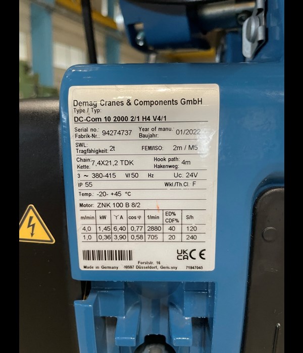Demag 2ton 4m -3